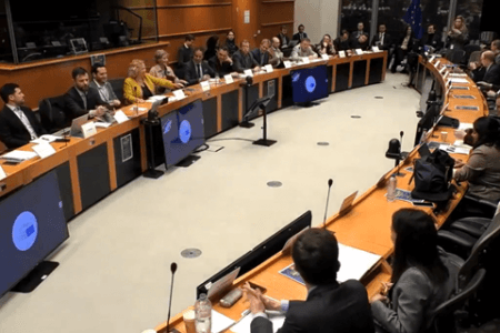 Speaking on the Cyber Resilience Act at the European Parliament