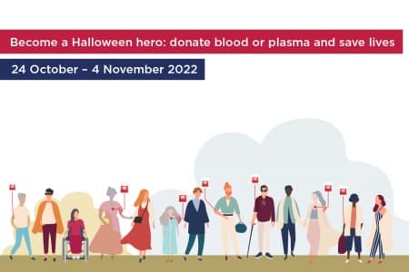 Become a Halloween hero: donate blood or plasma and save lives